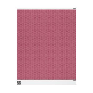 Pink Rose Flower Print Wrapping Paper | Floral Gift Wrap Roll